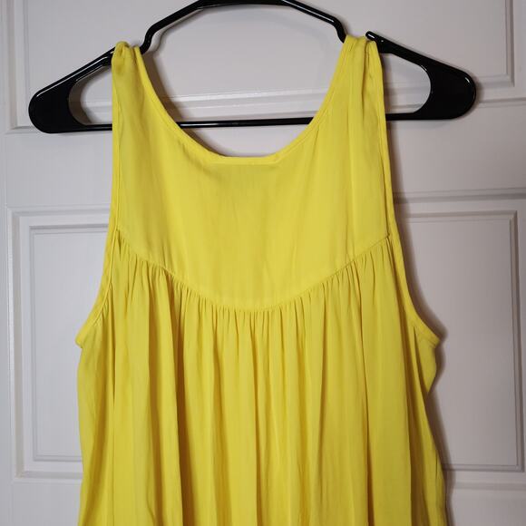 Lane Bryant Tank Womens Size 20 Lightweight Longer Length Flowy Loose Fit Yellow - Picture 8 of 9